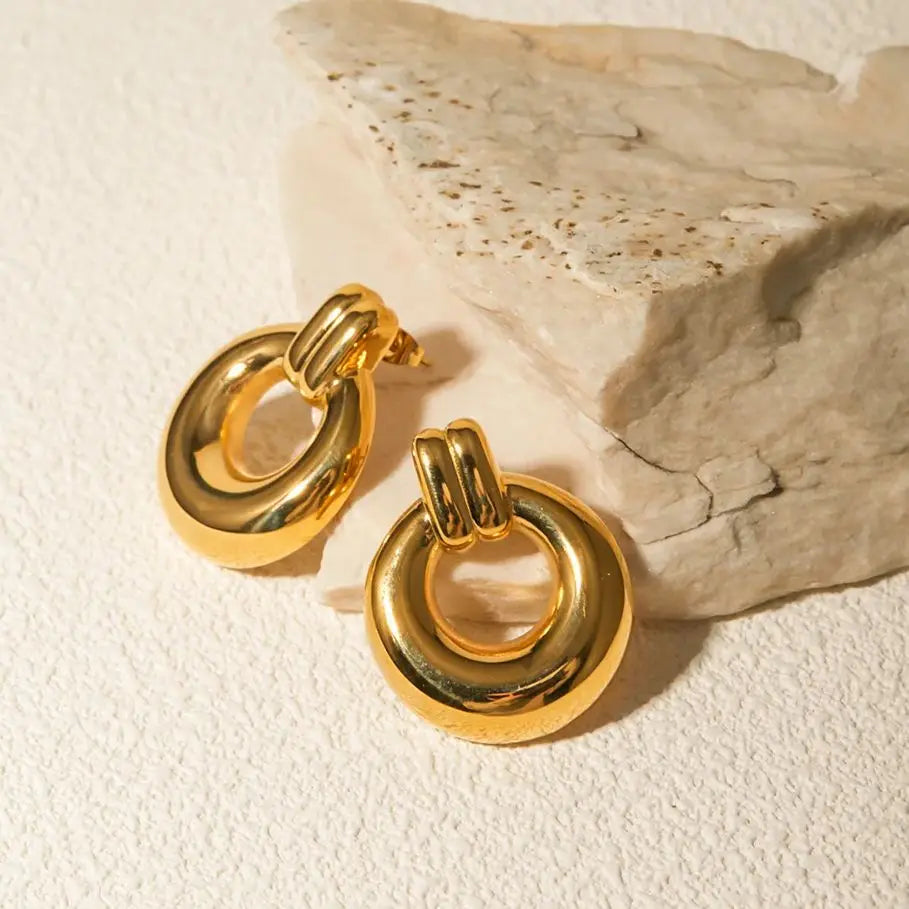 Charming Vintage Metal Earrings