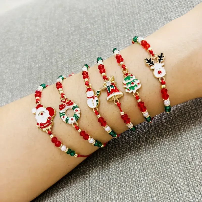 Special Offer: 6 Classic Christmas Bracelets to Gift!